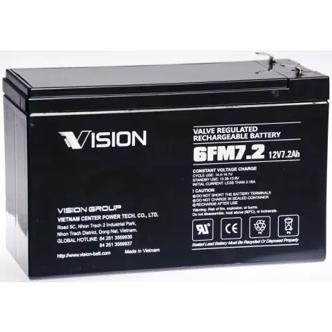 Lågt pris Vision 6FM7,2F2 Batteri
